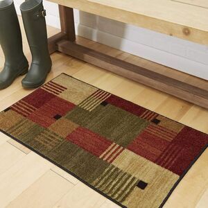 Brand New Mohawk Home Alliance Red Modern Geometric Area Rug – 2′6″ × 3′10″